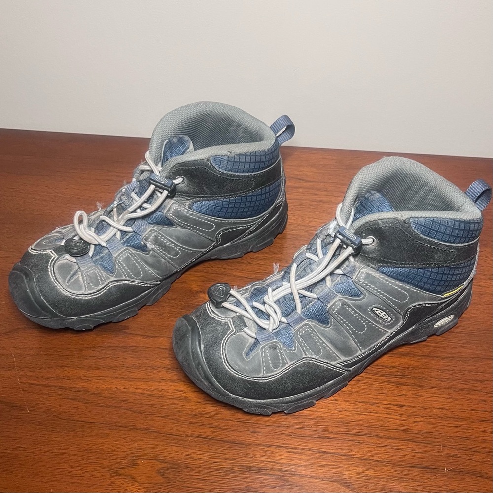 Keen Blue and Gray Sneakers with Rugged Sole